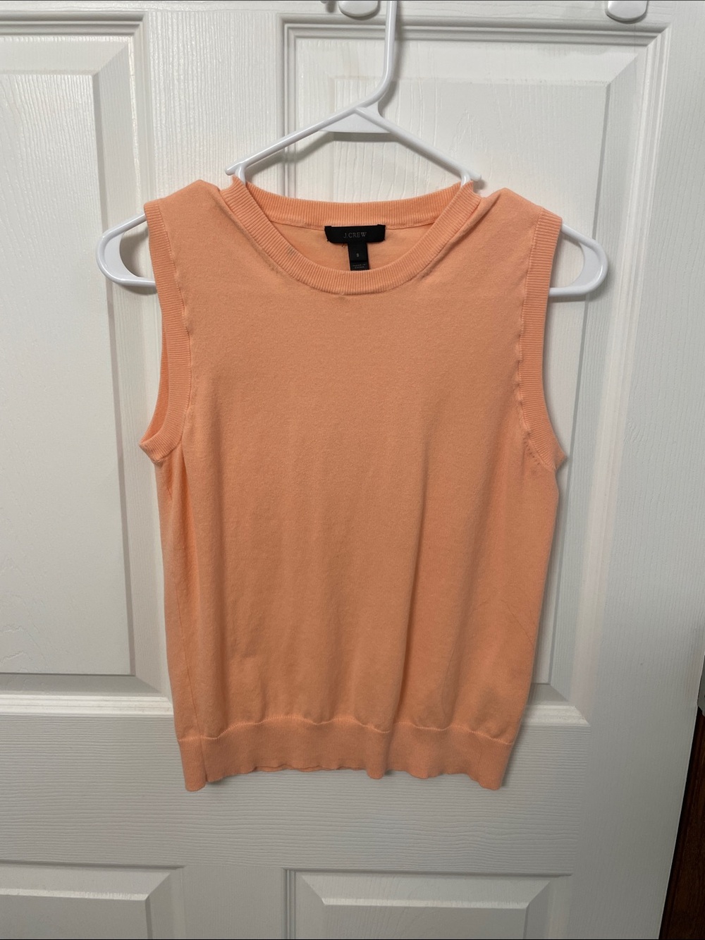 J. Crew Peach Sleeveless Knit Tank